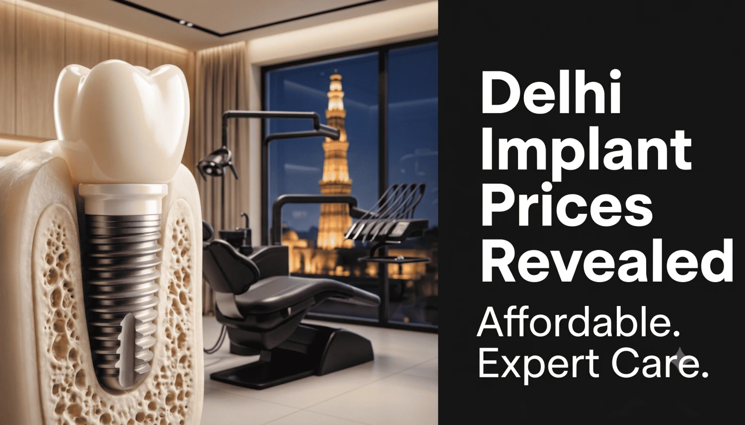 What are the typical costs for dental implants in Delhi?
