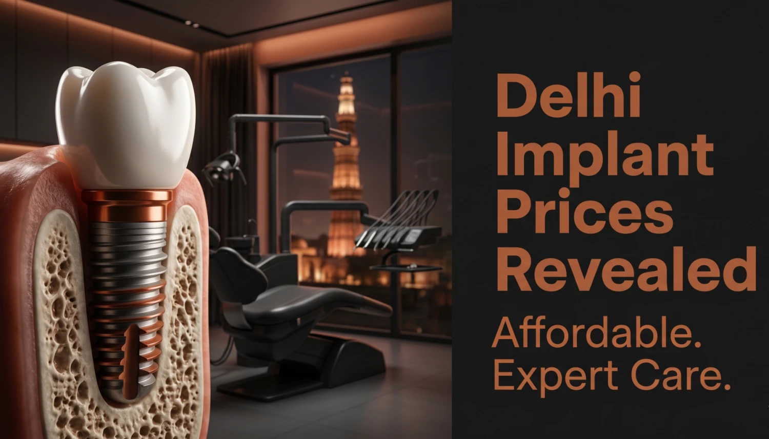 What are the typical costs for dental implants in Delhi?