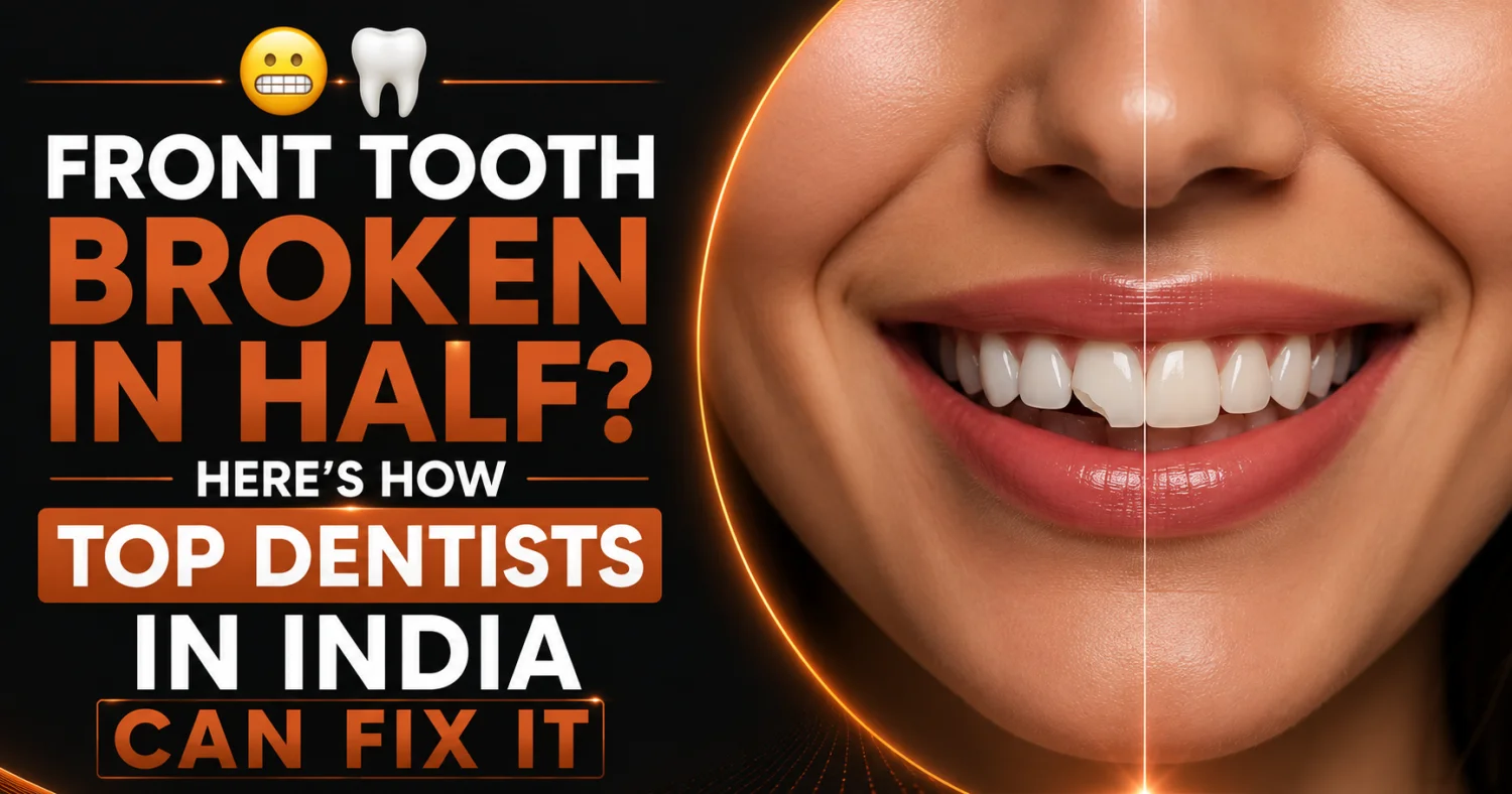 😬🦷 Front Tooth Broken in Half? Here’s How Top Dentists in India Can Fix It -  Dentally