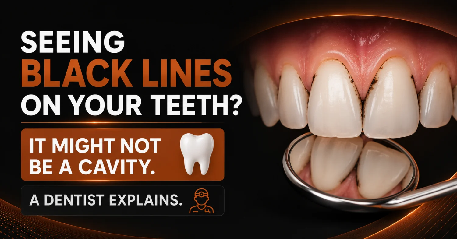 Seeing Black Lines on Your Teeth? It Might Not Be a Cavity. A Dentist Explains. -  Dentally